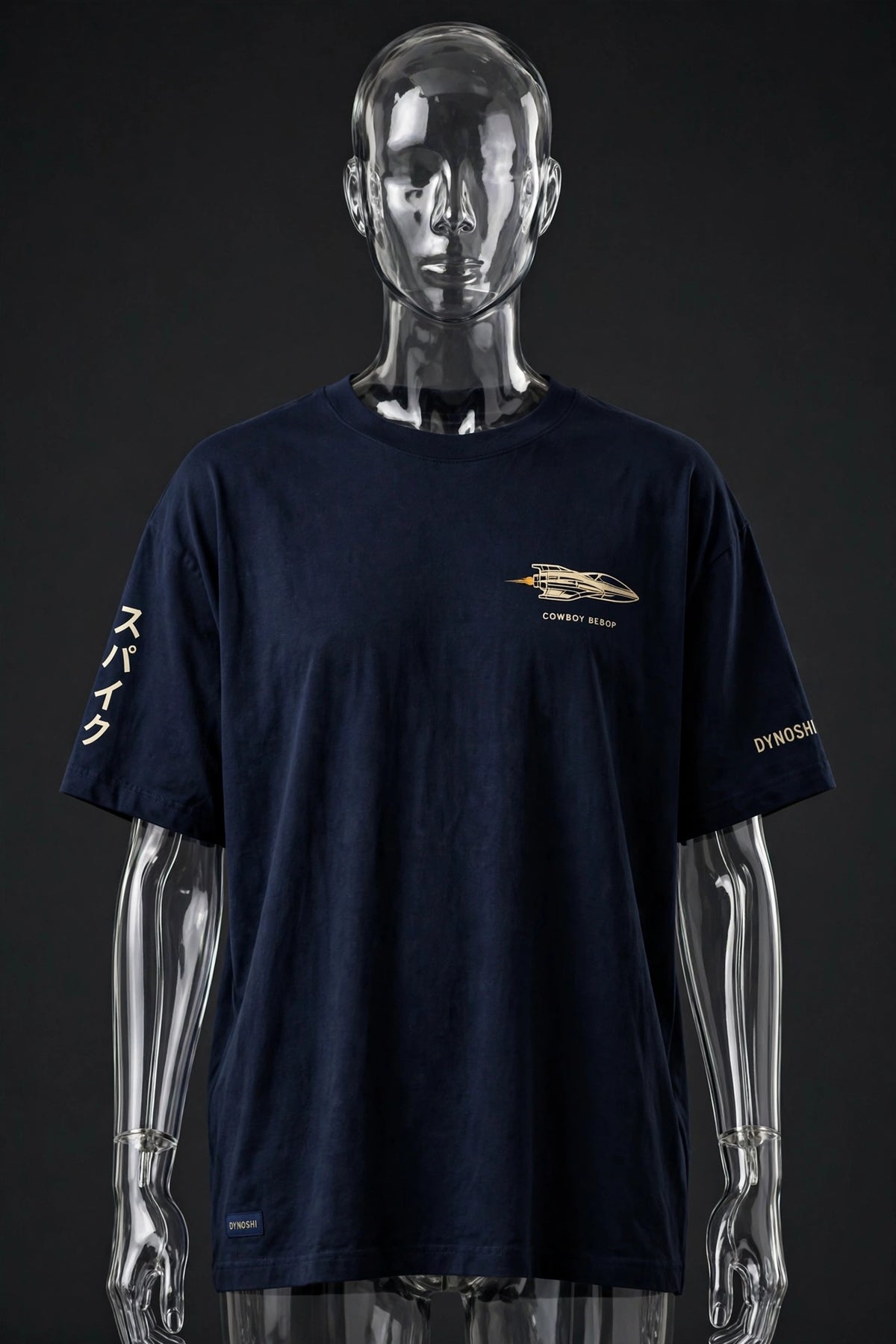 Spike Spiegel - Moon Racer Crest - Premium Oversized Anime T-Shirt - DYNOSHI
