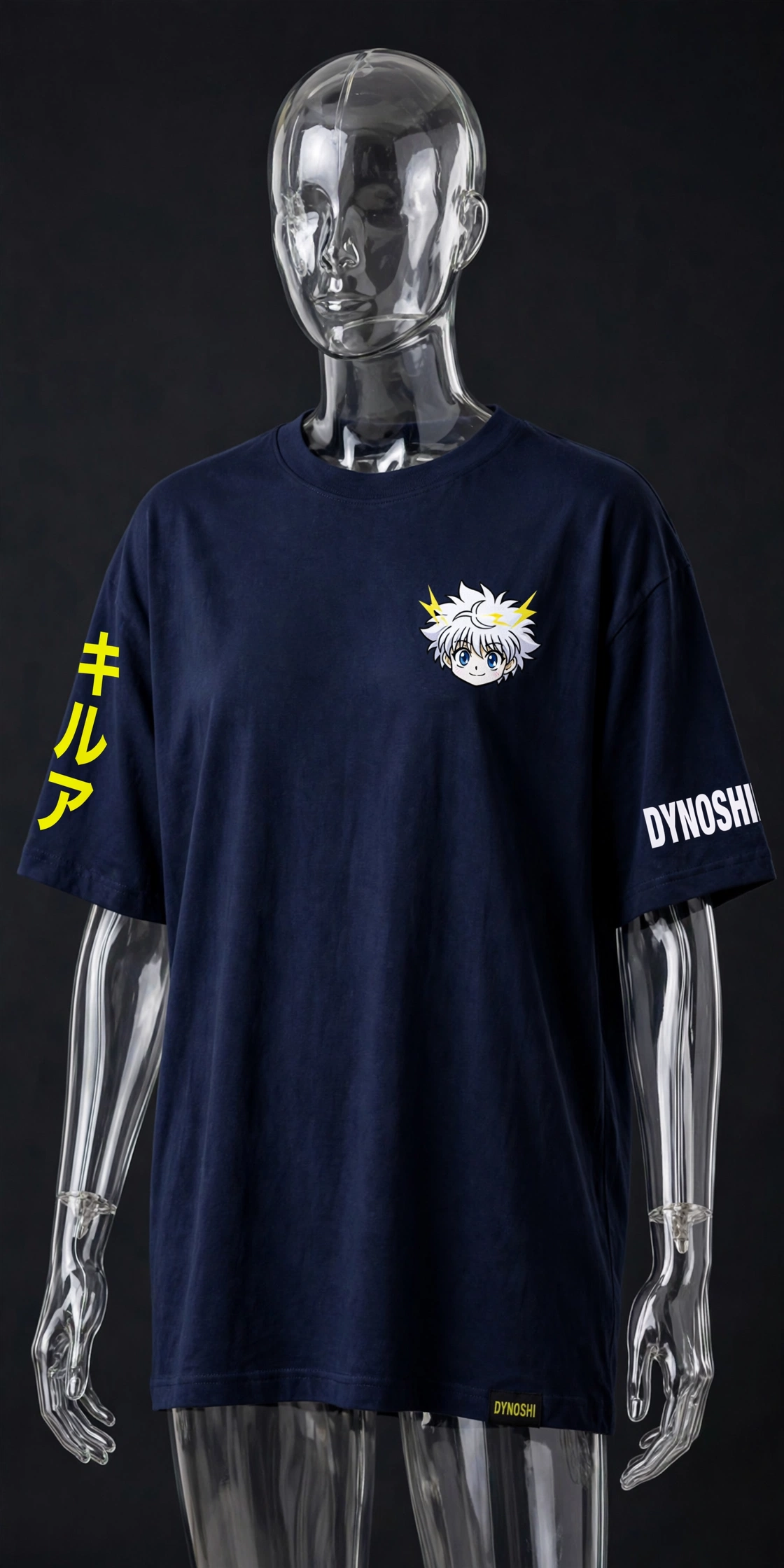 Killua Zoldyck - Chibi Skater - Premium Oversized Anime T-Shirt - DYNOSHI