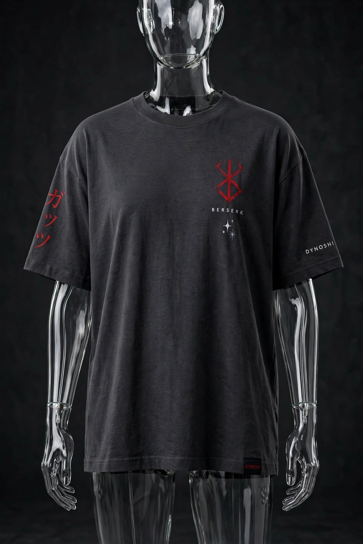 Guts - Stoic Swordsman Portrait - Premium Oversized Anime T-Shirt - DYNOSHI