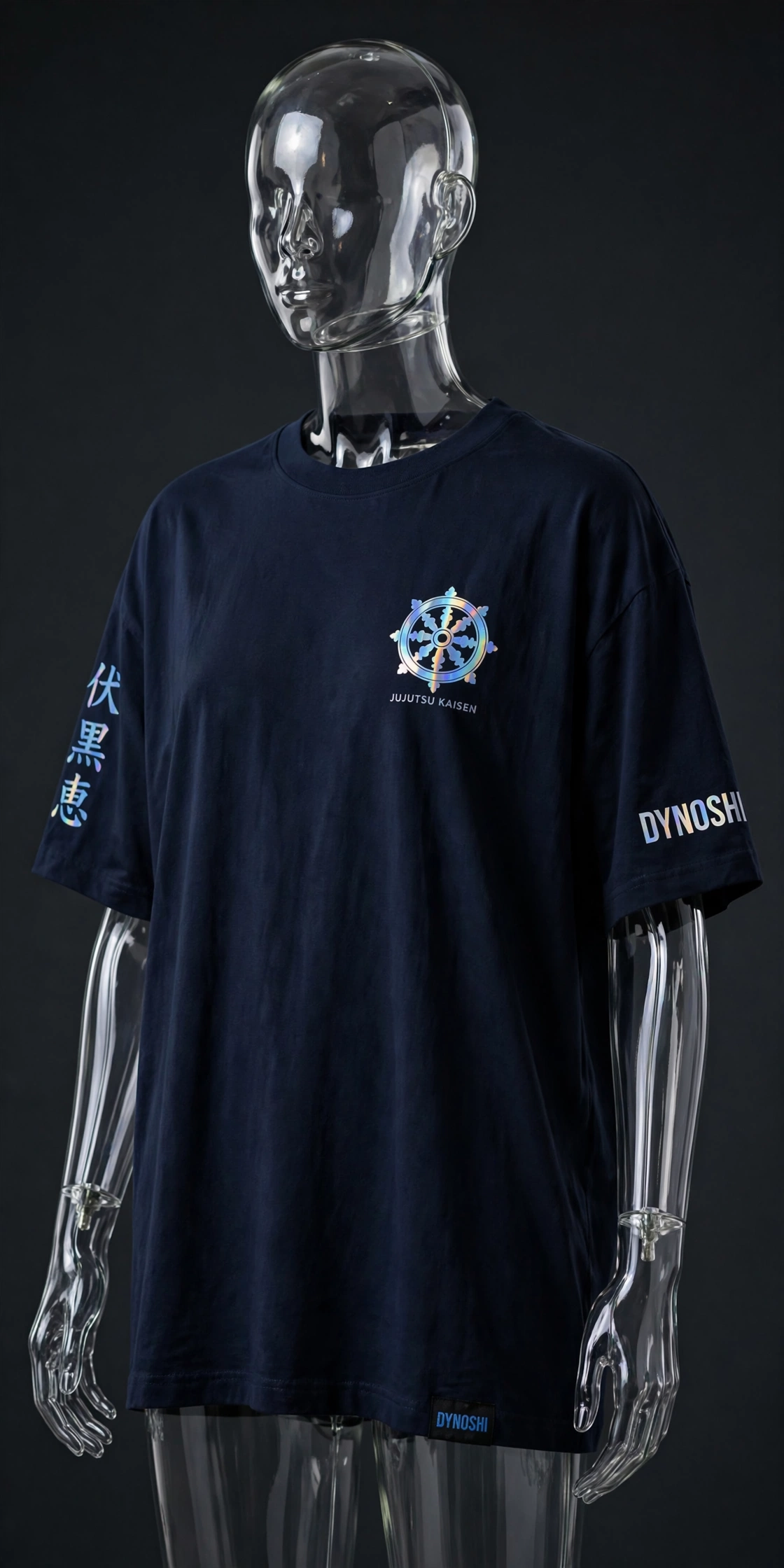 Megumi Fushiguro - Embrace The Shadow Mantra - Premium Oversized Anime T-Shirt - DYNOSHI