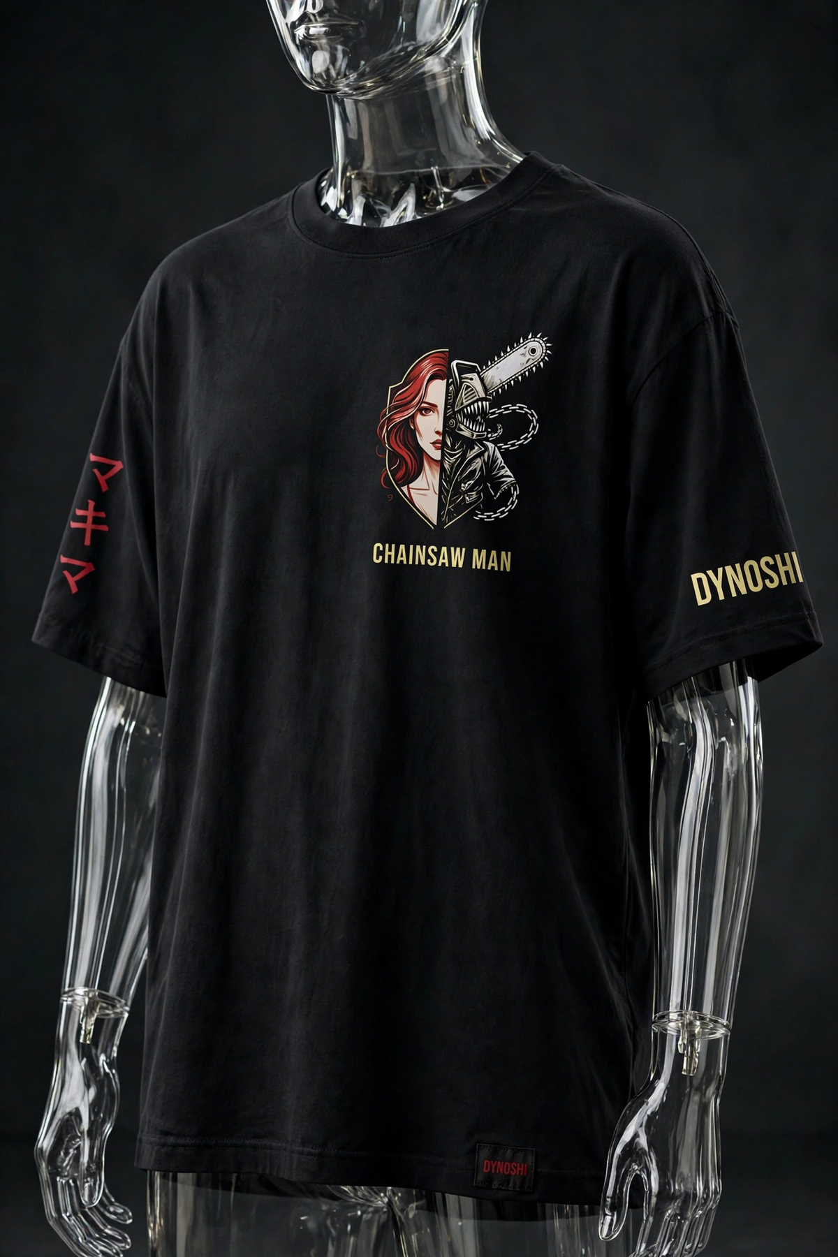 Makima - Devil Pact Duo - Premium Oversized Anime T-Shirt - DYNOSHI