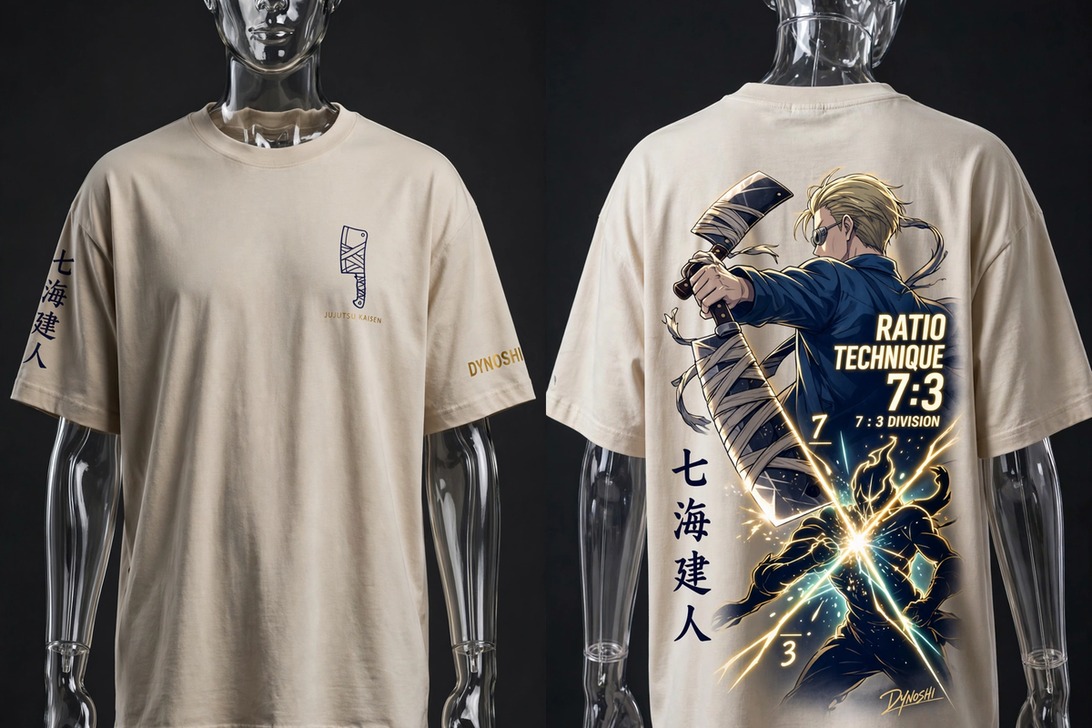 Nanami Kento - Ratio Technique 7:3 - Premium Oversized Anime T-Shirt - DYNOSHI