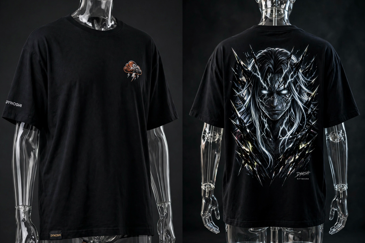 SOREN - Storm Corruption - Premium Oversized Anime T-Shirt - DYNOSHI