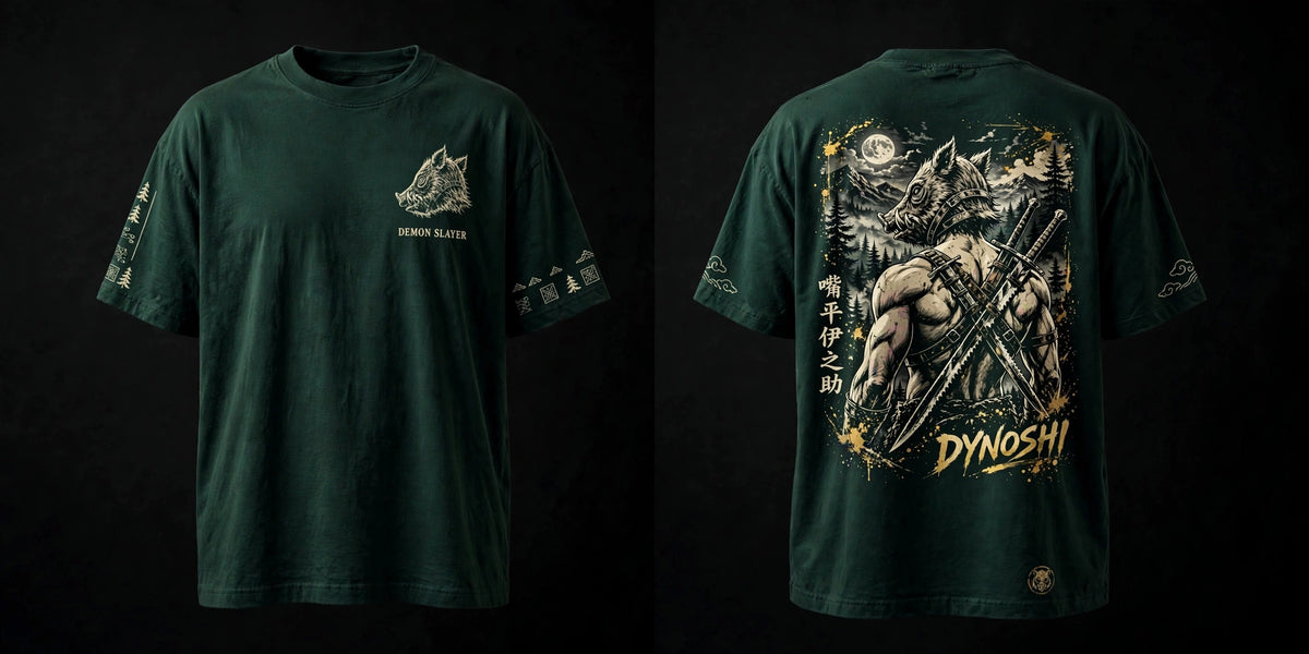 Inosuke Hashibira - Premium Oversized Anime T-Shirt - DYNOSHI
