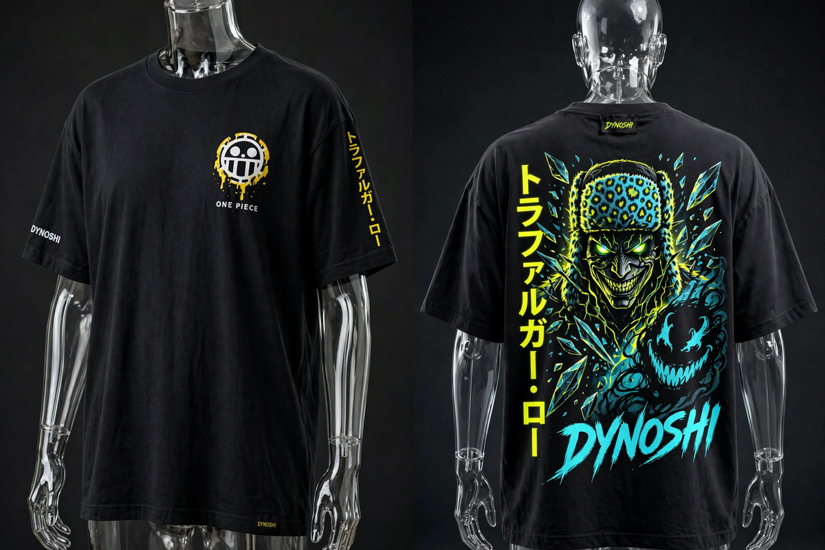 Trafalgar Law - Corrupted Surgeon - Premium Oversized Anime T-Shirt - DYNOSHI
