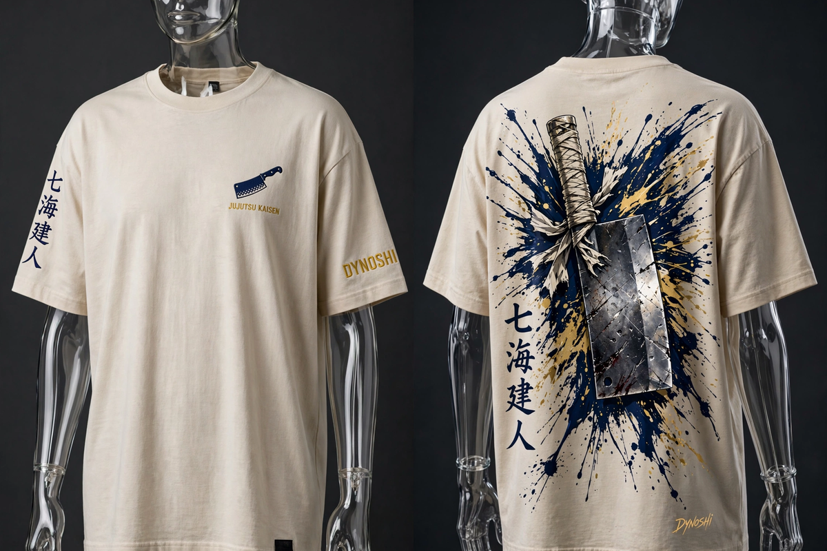 Nanami Kento - Wrapped Cleaver - Premium Oversized Anime T-Shirt - DYNOSHI