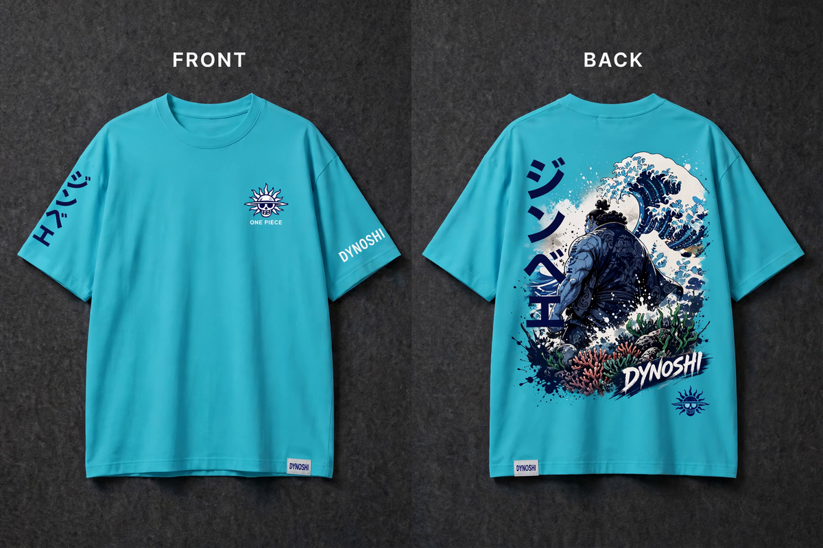 Jinbe - Premium Oversized Anime T-Shirt - DYNOSHI