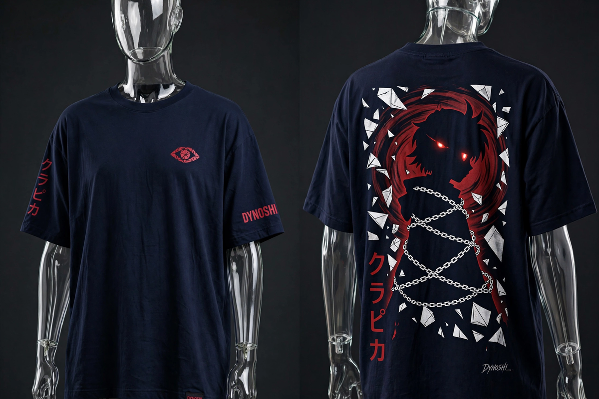 Kurapika - Scarlet Eye Silhouette - Premium Oversized Anime T-Shirt - DYNOSHI