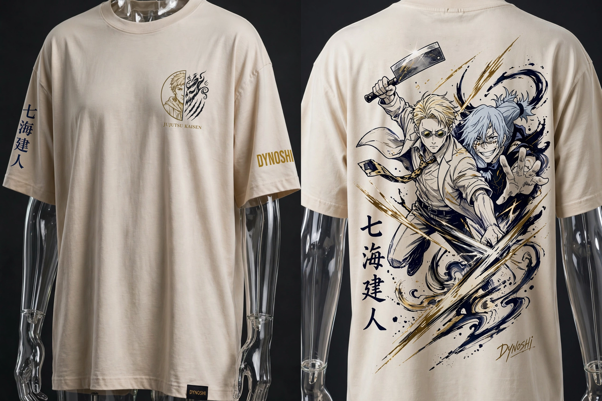 Nanami Kento - Overtime vs Mahito - Premium Oversized Anime T-Shirt - DYNOSHI