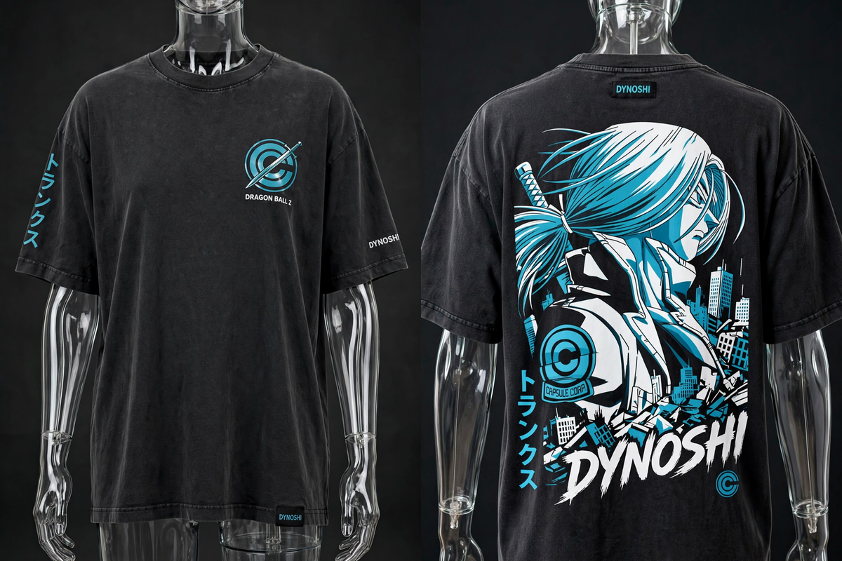Trunks - Future Warrior Portrait - Premium Oversized Anime T-Shirt - DYNOSHI