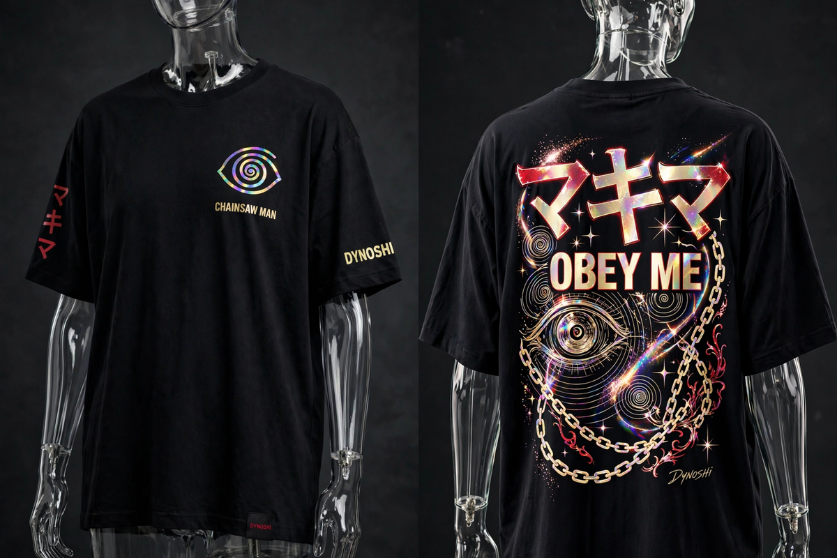 Makima - Obey Me Mantra - Premium Oversized Anime T-Shirt - DYNOSHI