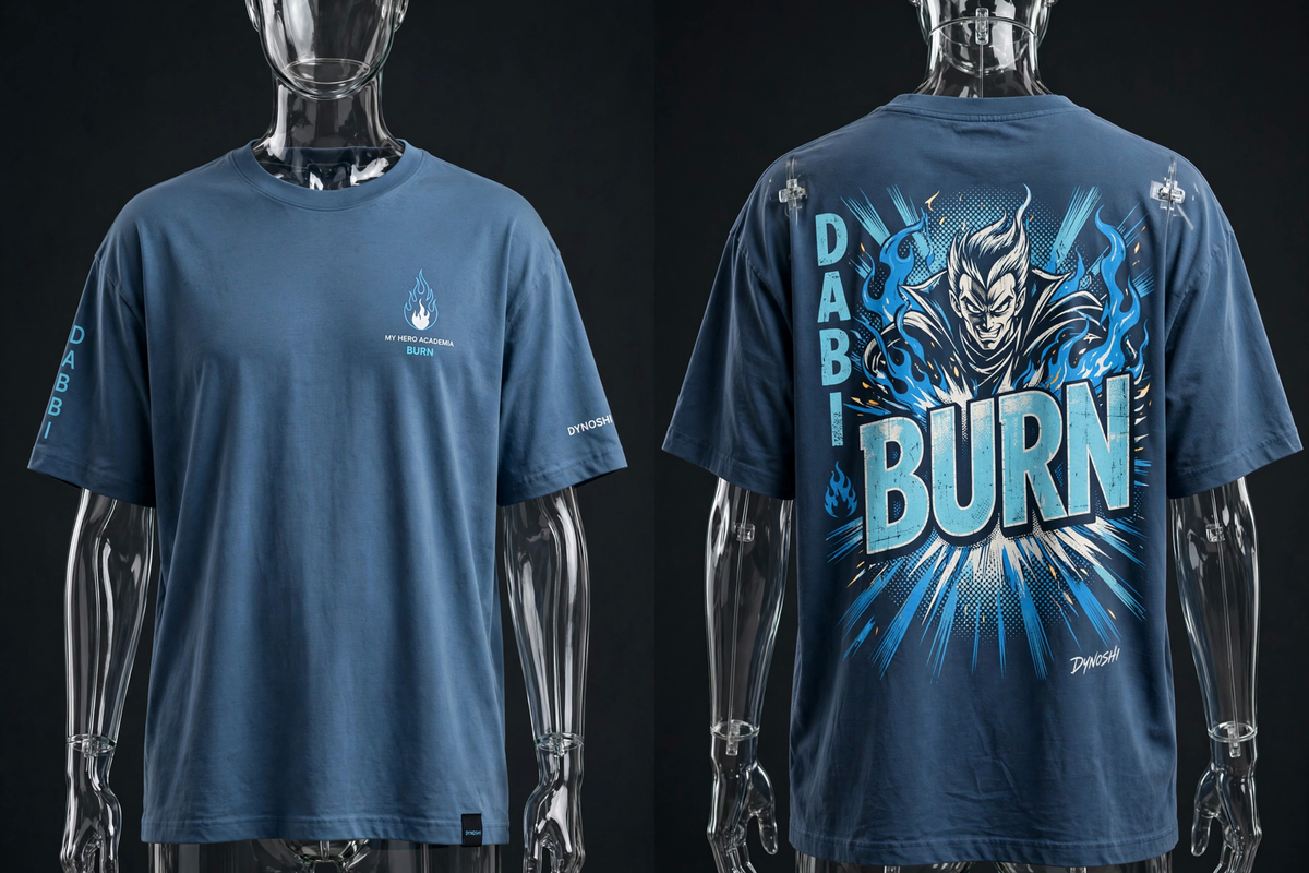 Dabi - Burn Mantra - Premium Oversized Anime T-Shirt - DYNOSHI