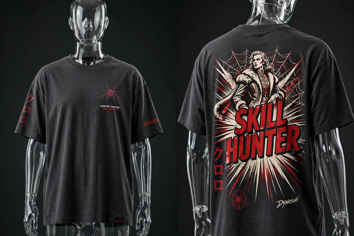 Chrollo Lucilfer - Skill Hunter Mantra - Premium Oversized Anime T-Shirt - DYNOSHI