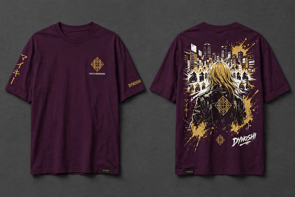 Mikey - Premium Oversized Anime T-Shirt - DYNOSHI
