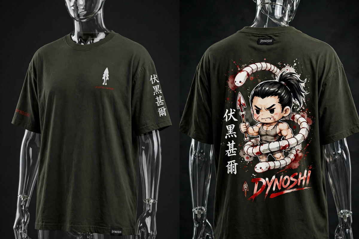 Toji Fushiguro - Little Sorcerer Killer - Premium Oversized Anime T-Shirt - DYNOSHI