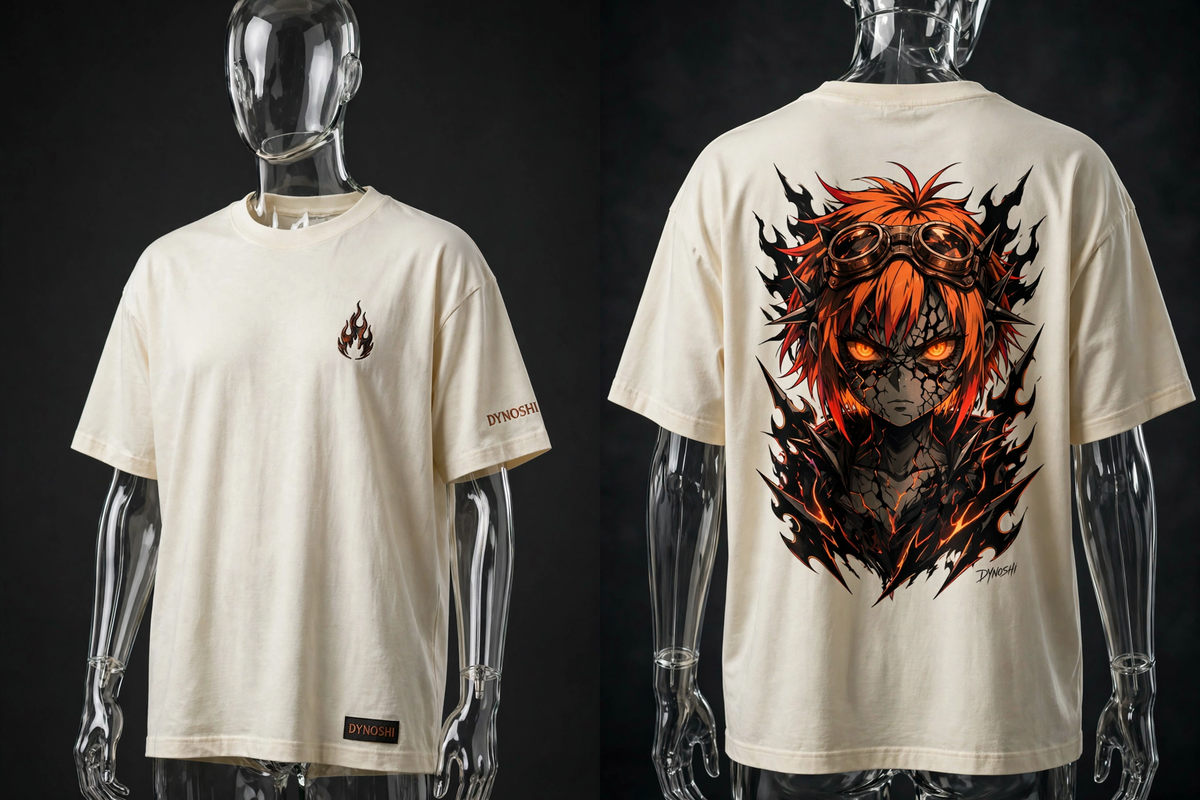 Mira - Ember Corruption - Premium Oversized Anime T-Shirt - DYNOSHI