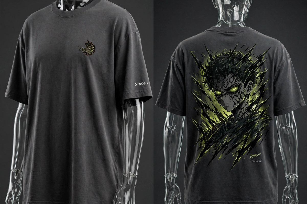 Tovan - Wind Corruption - Premium Oversized Anime T-Shirt - DYNOSHI