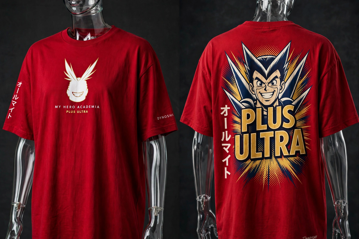 All Might - Plus Ultra Mantra - Premium Oversized Anime T-Shirt - DYNOSHI