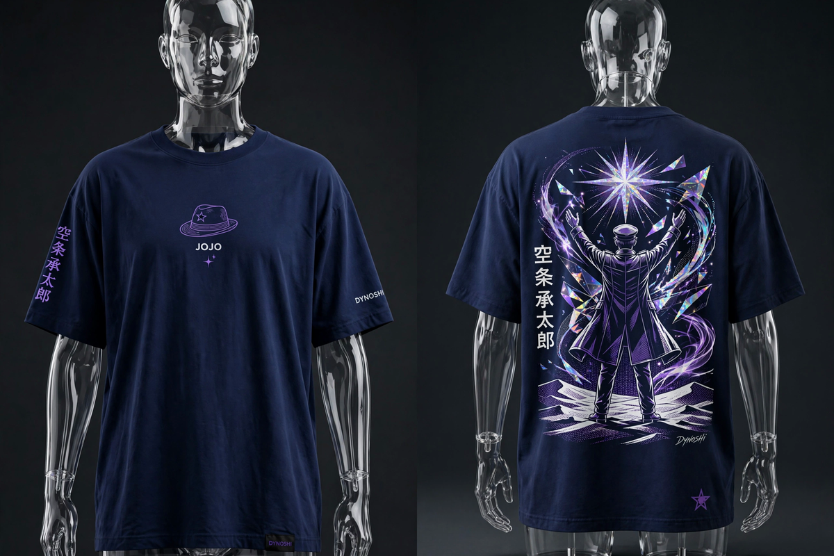 Jotaro Kujo - Star Triumph - Premium Oversized Anime T-Shirt - DYNOSHI