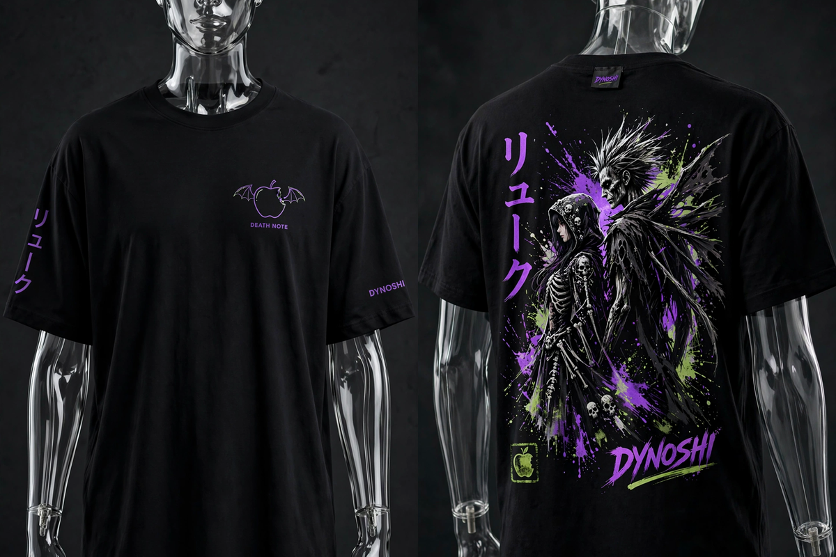 Ryuk - Shinigami Duo - Premium Oversized Anime T-Shirt - DYNOSHI