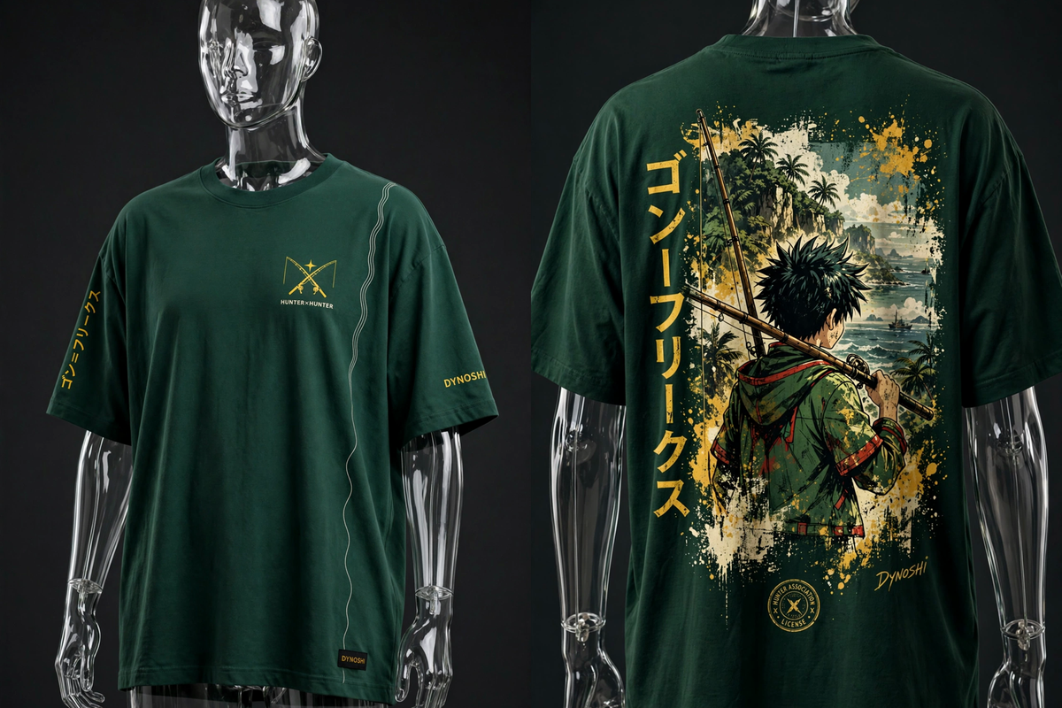Gon Freecss - Whale Island Homecoming - Premium Oversized Anime T-Shirt - DYNOSHI