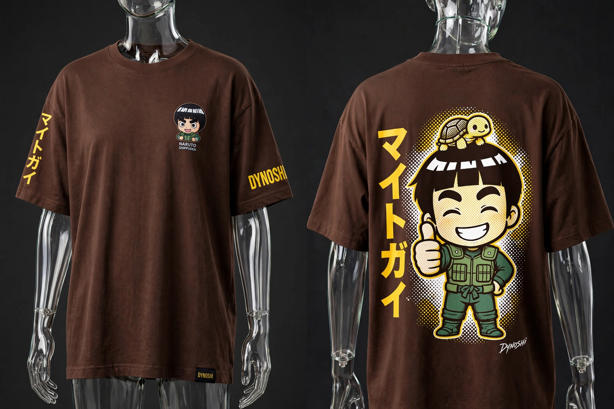 Might Guy - Chibi Youth - Premium Oversized Anime T-Shirt - DYNOSHI
