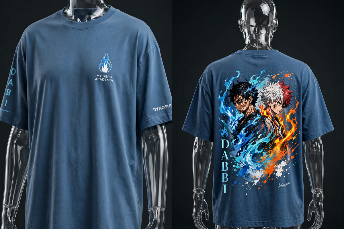 Dabi - Fire Pact Duo - Premium Oversized Anime T-Shirt - DYNOSHI