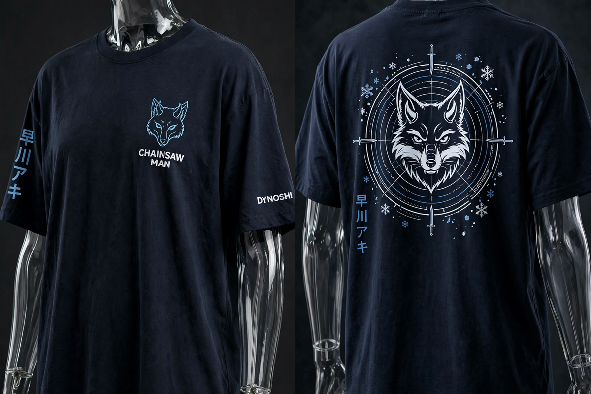 Aki Hayakawa - Public Safety Emblem - Premium Oversized Anime T-Shirt - DYNOSHI