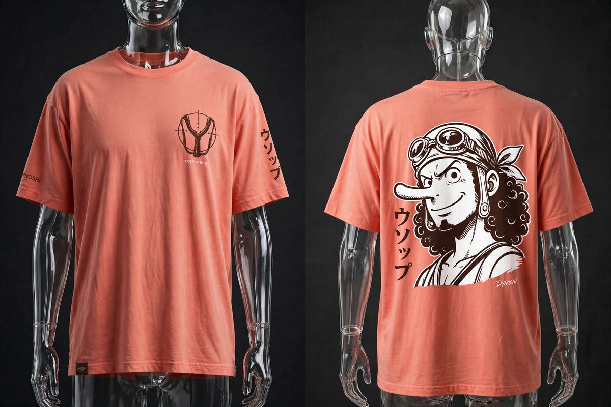 Usopp - Sniper Portrait - Premium Oversized Anime T-Shirt - DYNOSHI
