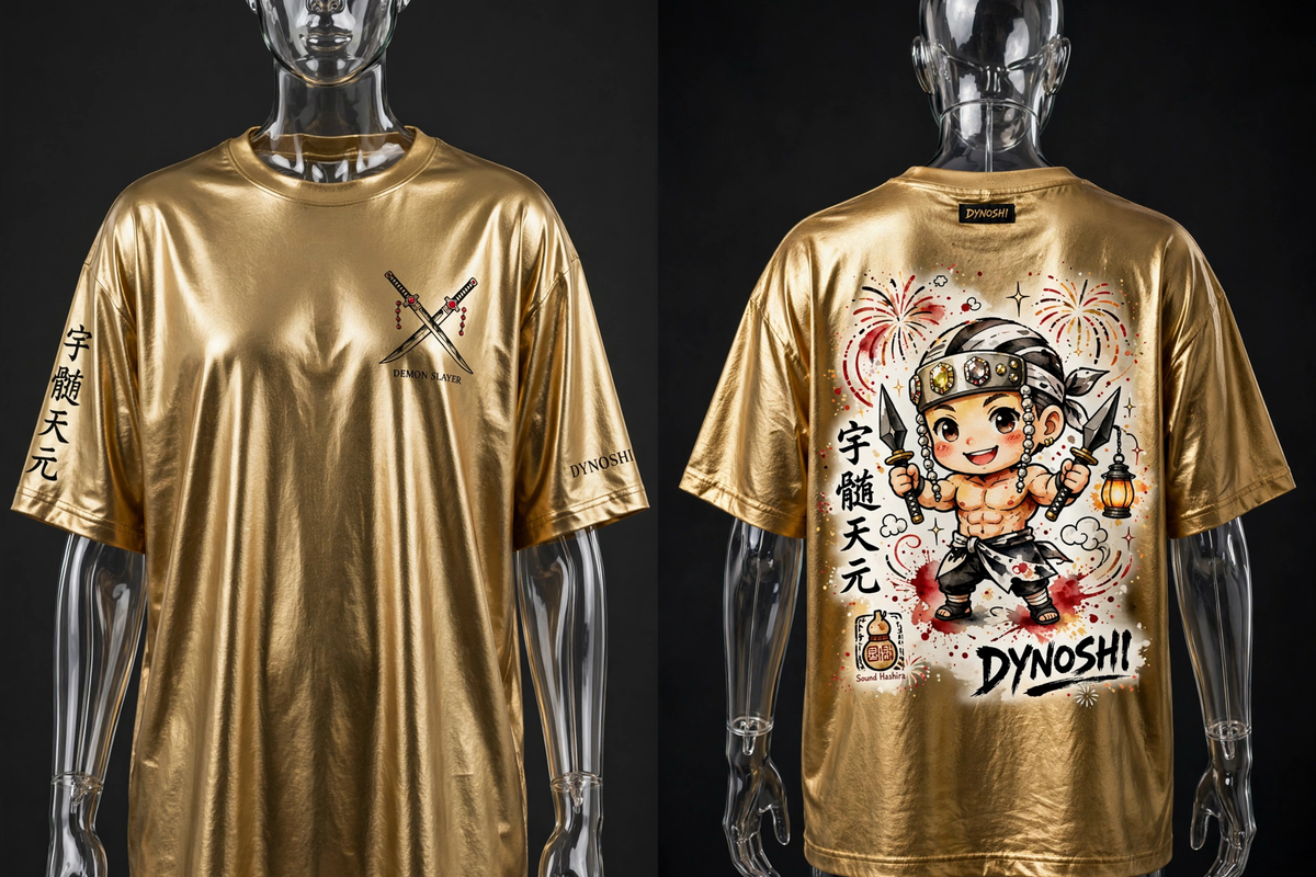 Tengen Uzui - Flashy Little One - Premium Oversized Anime T-Shirt - DYNOSHI