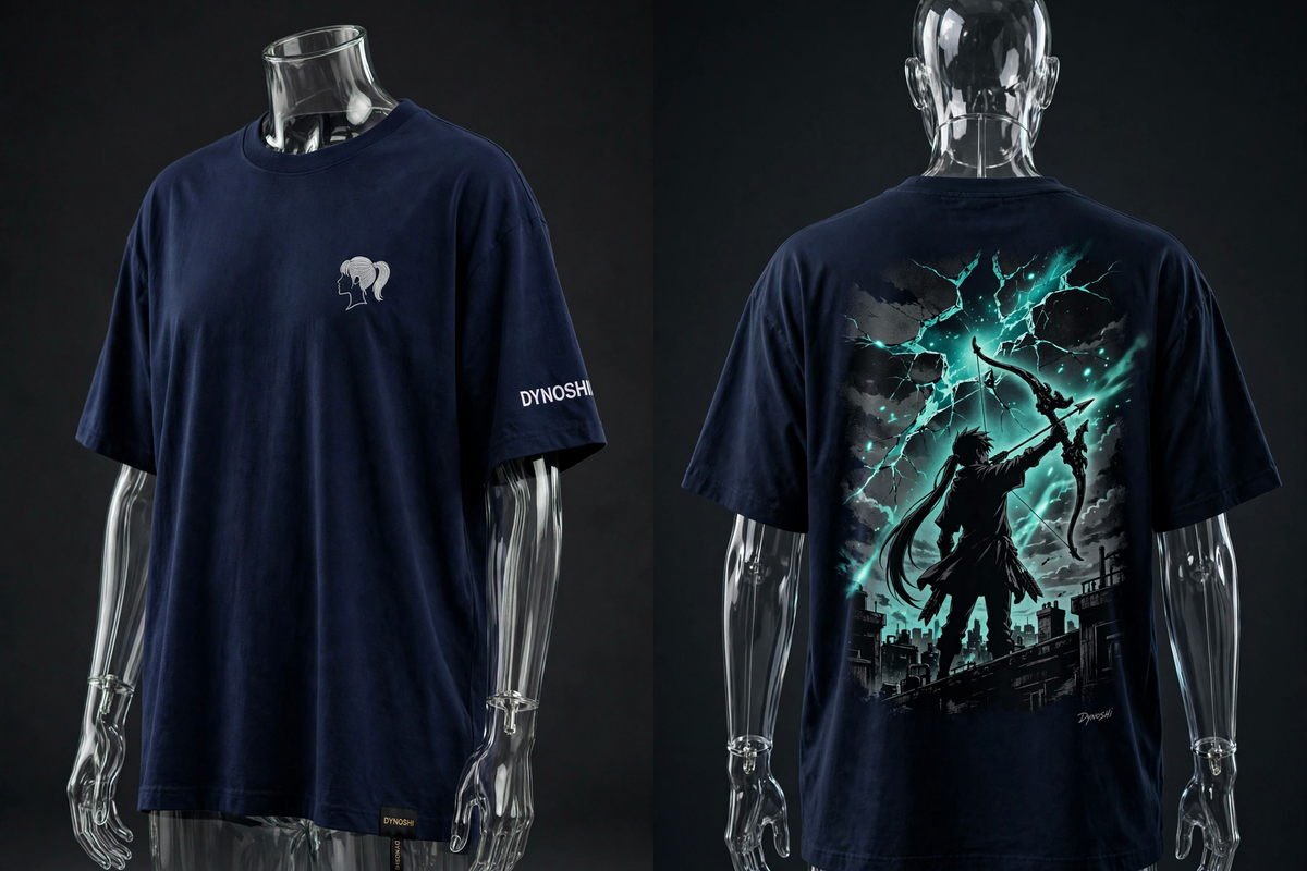 REN - The Watcher's Aim - Premium Oversized Anime T-Shirt - DYNOSHI