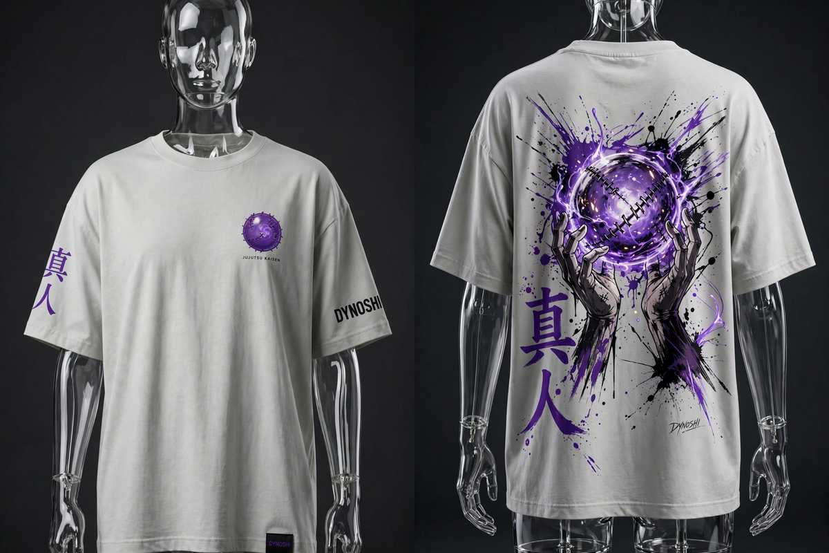 Mahito - Stitched Soul Orb - Premium Oversized Anime T-Shirt - DYNOSHI