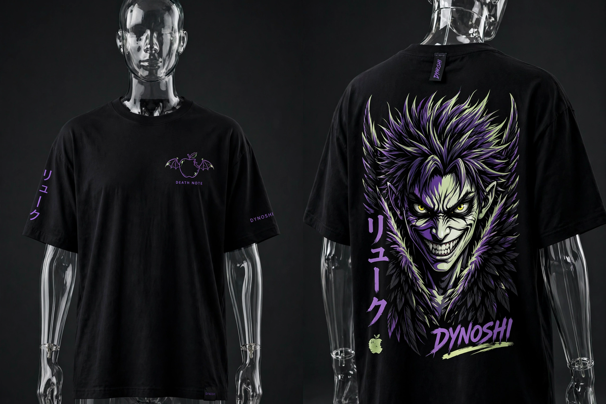 Ryuk - The Grin - Premium Oversized Anime T-Shirt - DYNOSHI