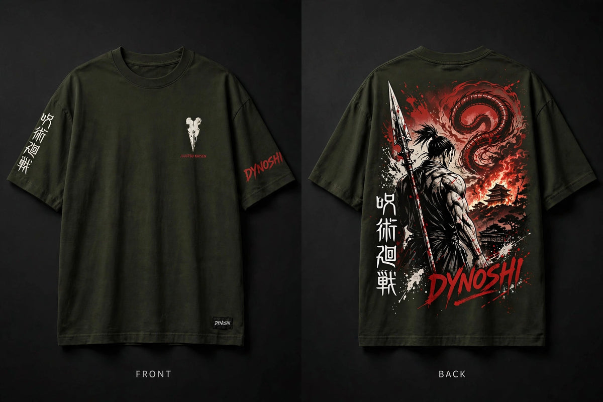 Toji Fushiguro - Premium Oversized Anime T-Shirt - DYNOSHI
