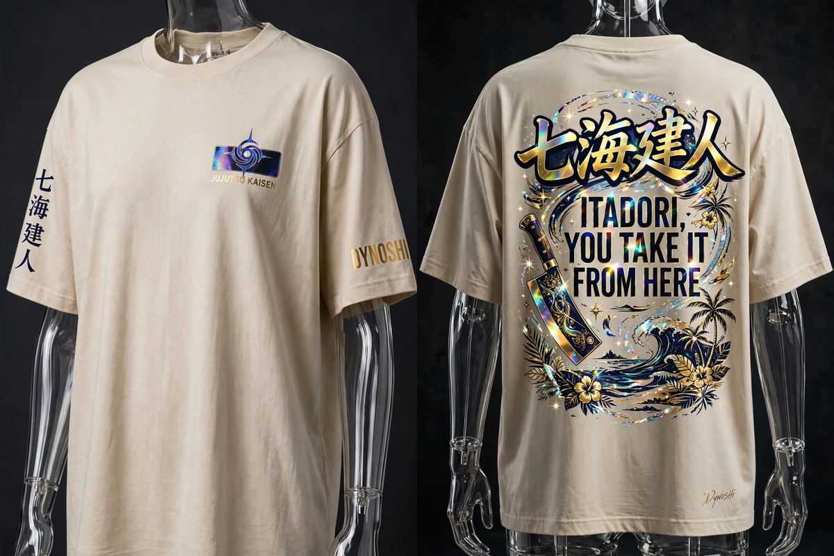 Nanami Kento - Itadori You Take It Mantra - Premium Oversized Anime T-Shirt - DYNOSHI