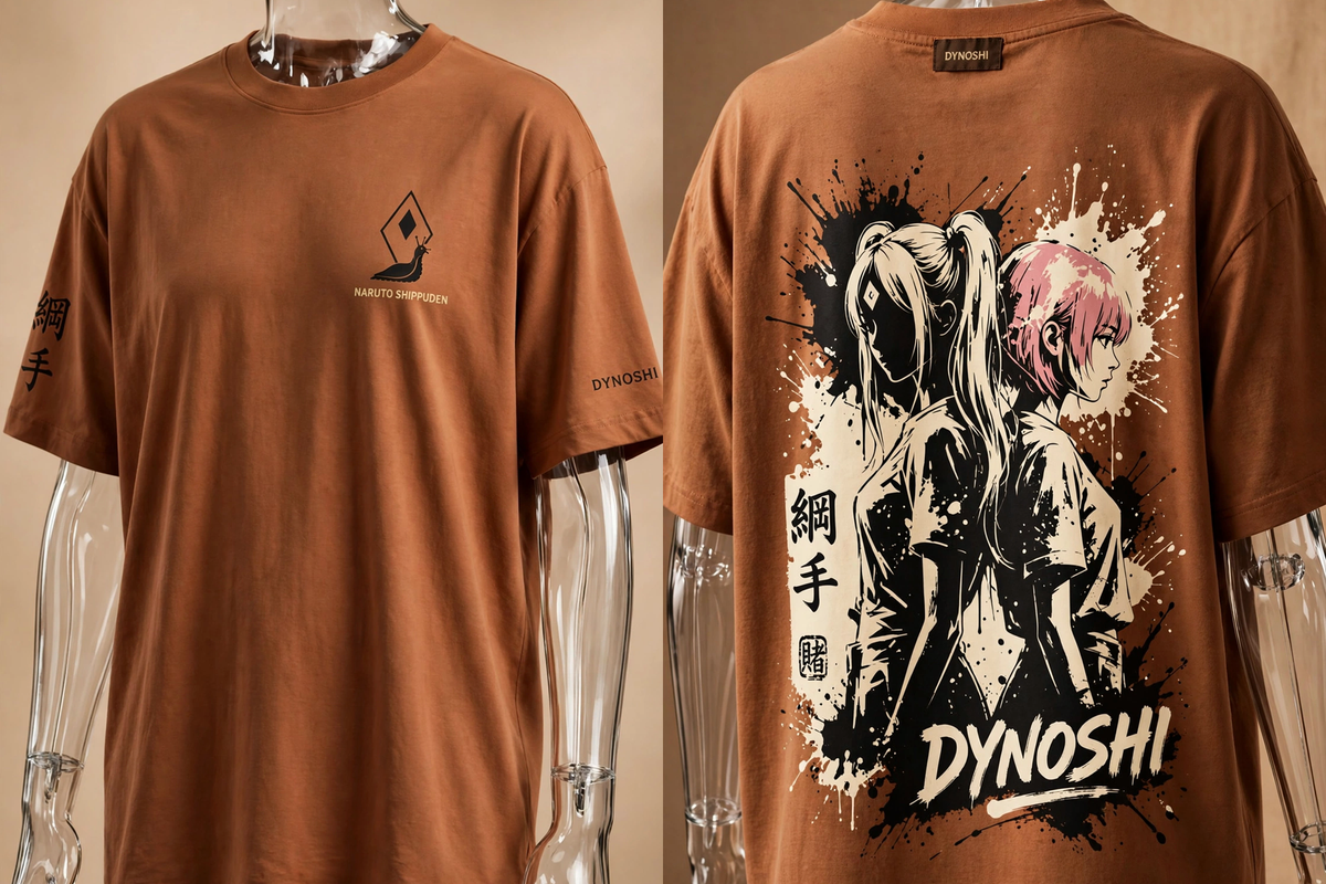 Tsunade - Legendary Sannin Bond - Premium Oversized Anime T-Shirt - DYNOSHI