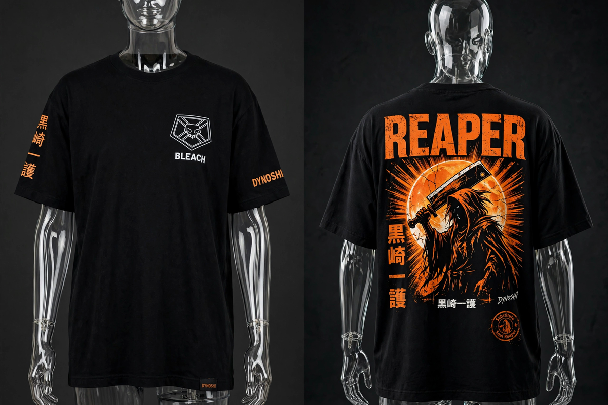 Ichigo Kurosaki - REAPER Mantra - Premium Oversized Anime T-Shirt - DYNOSHI