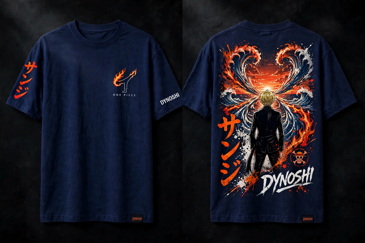Sanji - Premium Oversized Anime T-Shirt - DYNOSHI
