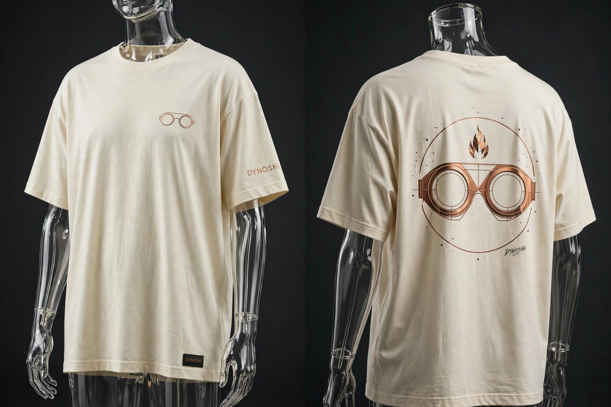 MIRA - Goggle Emblem - Premium Oversized Anime T-Shirt - DYNOSHI