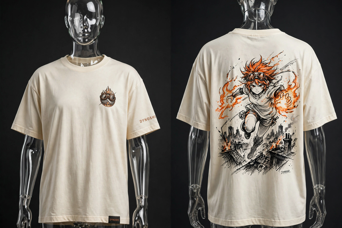 Mira - Ember Leap - Premium Oversized Anime T-Shirt - DYNOSHI