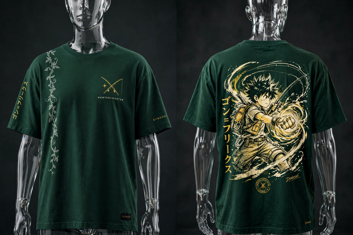 Gon Freecss - Jajanken Strike - Premium Oversized Anime T-Shirt - DYNOSHI