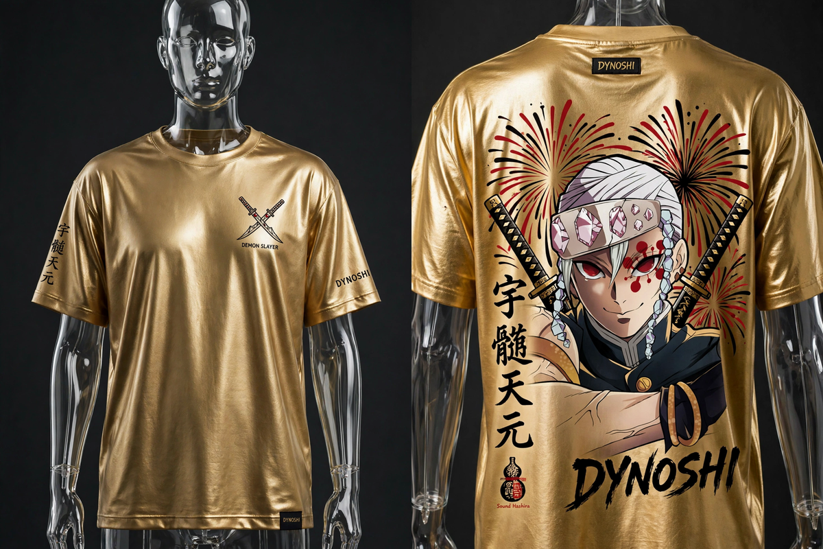 Tengen Uzui - The Flashy Hashira - Premium Oversized Anime T-Shirt - DYNOSHI
