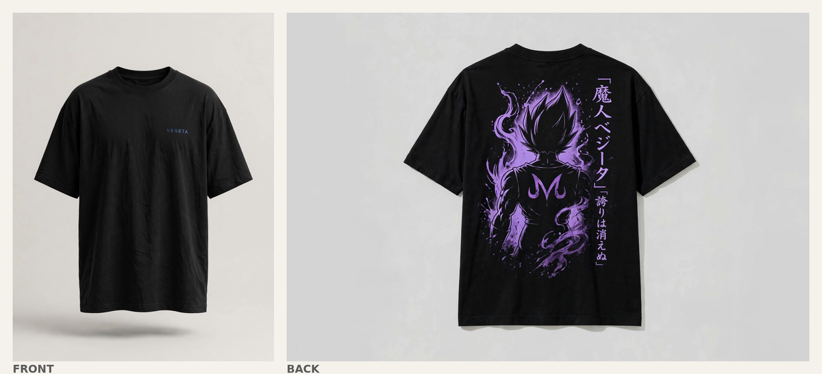 Vegeta - Front and back