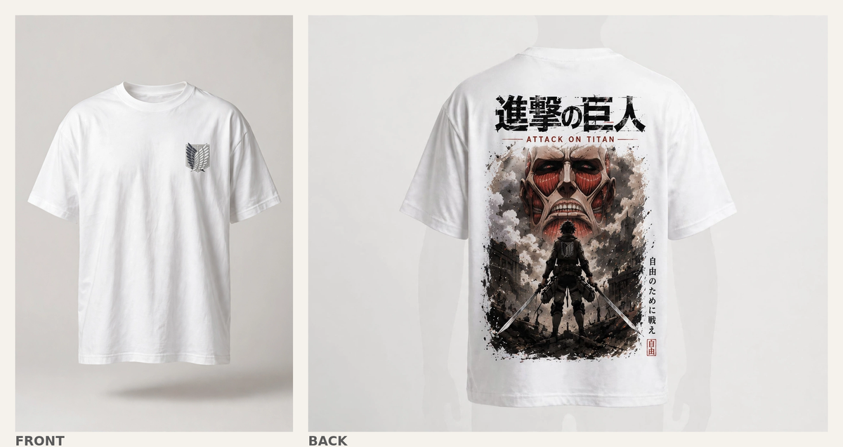 Attack on Titan - Front and back