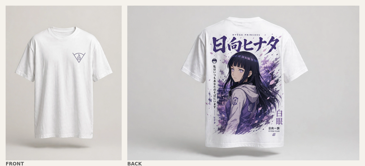 Hinata Hyuga - Front and back