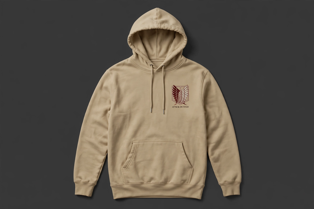 Levi Ackerman premium anime hoodie front - DYNOSHI