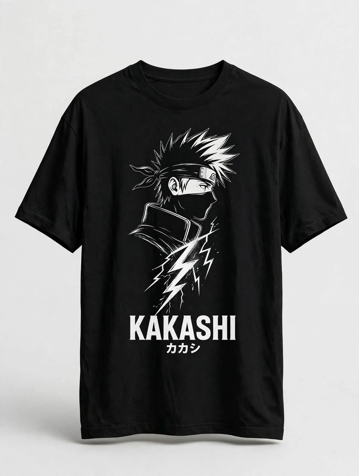 Kakashi Hatake – Copy Ninja Mono Black Tee