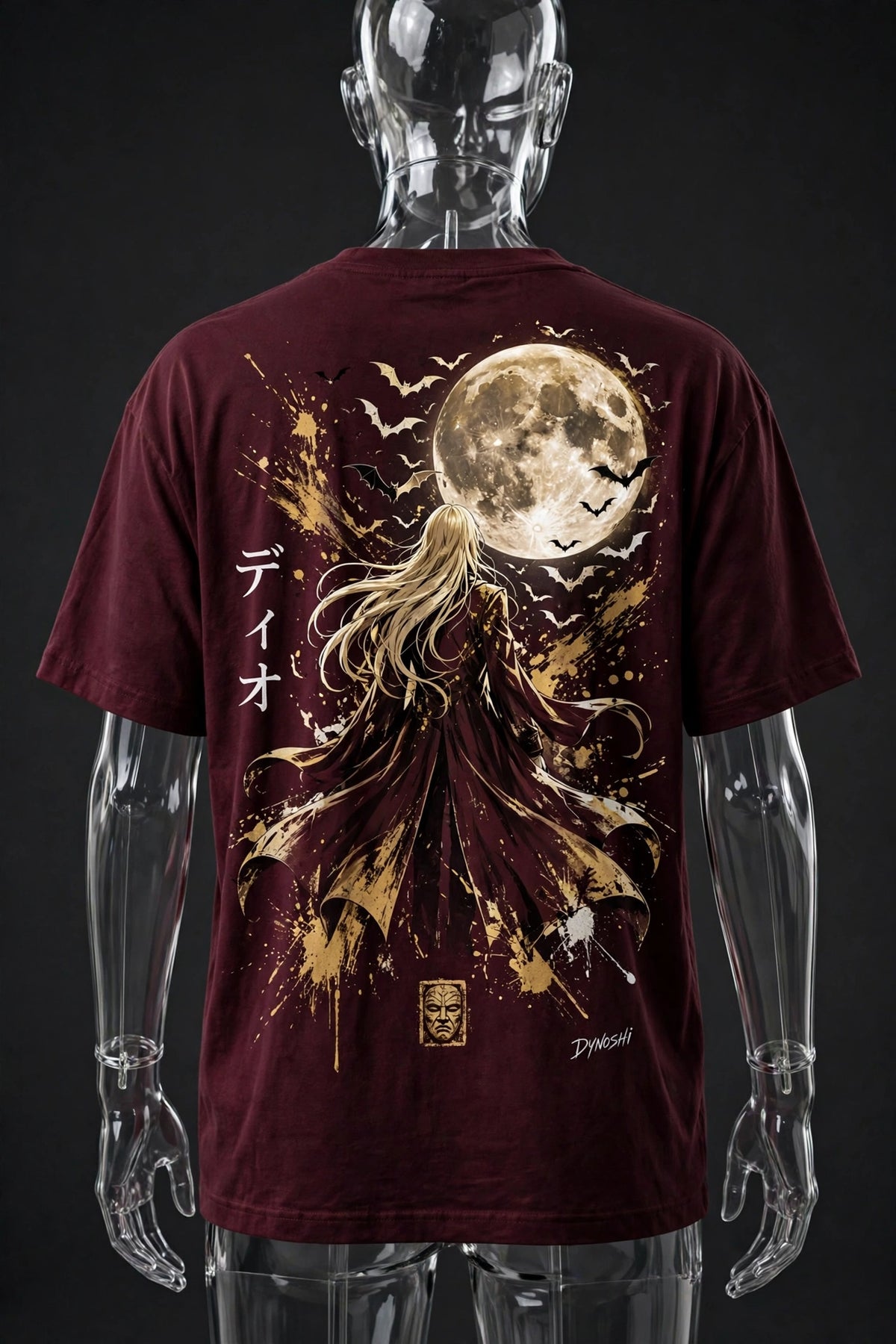 Dio Brando - Moonlit Ascension - Premium Oversized Anime T-Shirt - DYNOSHI