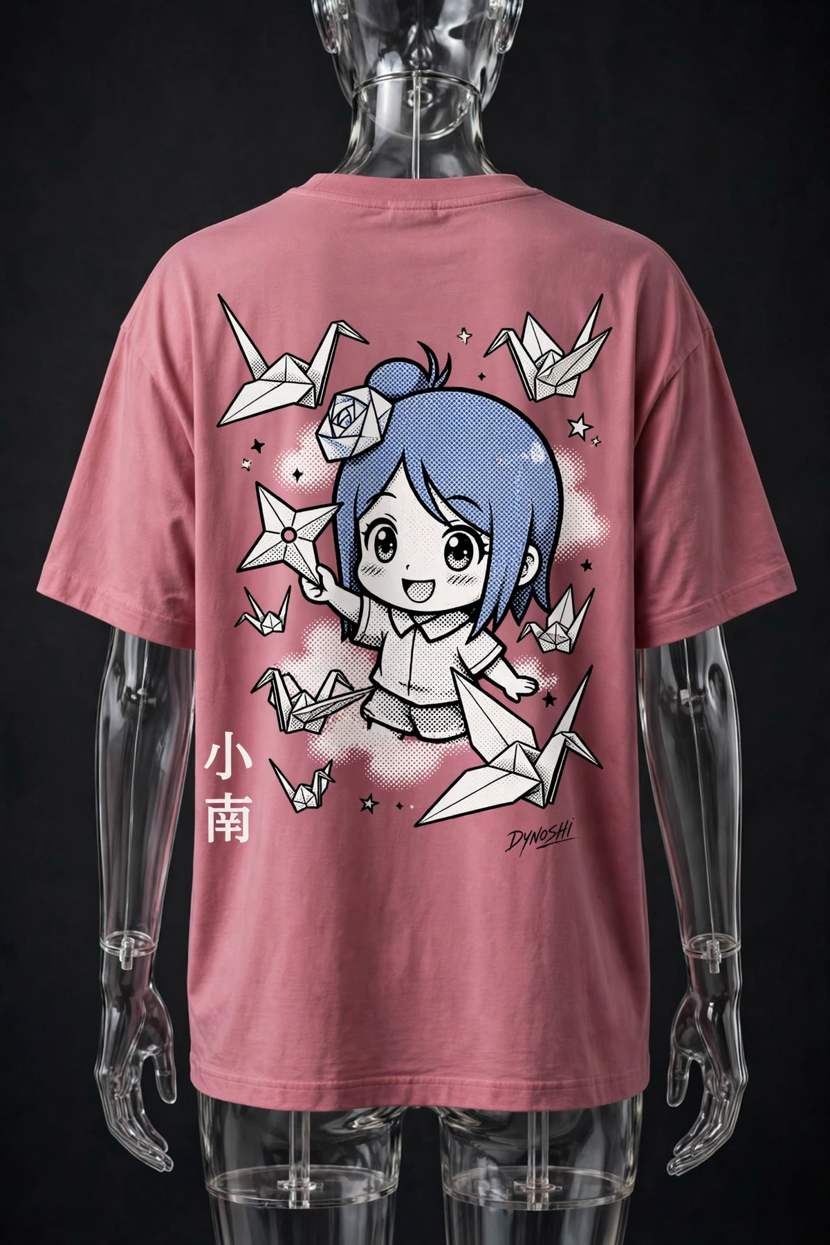 Konan - Chibi Crane Keeper - Premium Oversized Anime T-Shirt - DYNOSHI