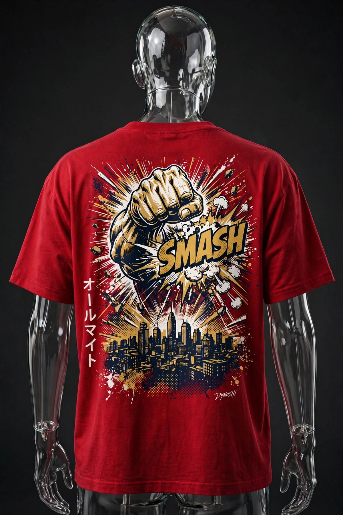 All Might - United States of Smash - Premium Oversized Anime T-Shirt - DYNOSHI